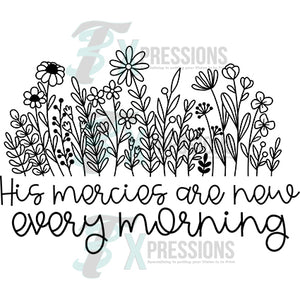His mercies are new every morning black