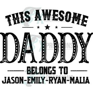 Personalized This Awesome Daddy