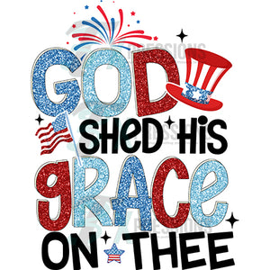 God shed his grace on thee patriotic