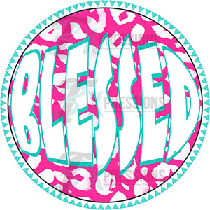 Blessed Groovy Leopard Circle