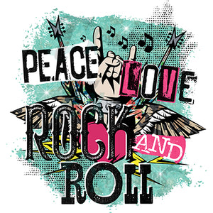 Peace Love rock and roll