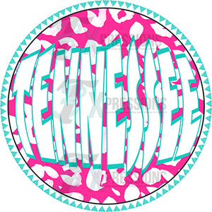 Tennessee Groovy Leopard Circle