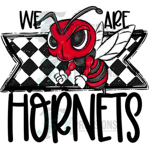 We Are HORNETS RED BLACK