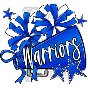 Personalized Cheer Megaphone, Poms, Stars