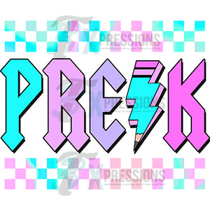 Pre-k -fifth Bright Checkered Girl