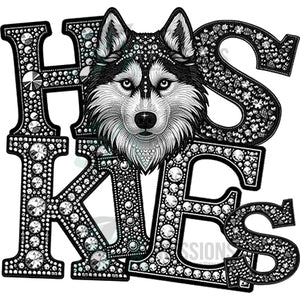 Huskies Rhinestones