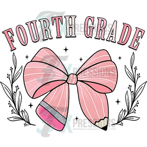 Fourth Grade pink Bow