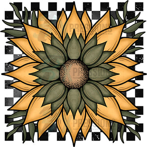 Retro sunflower