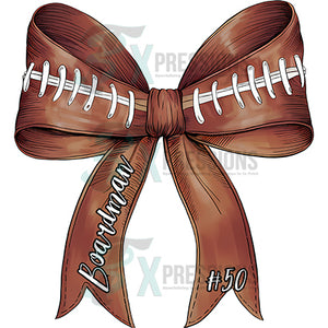 Personalized Football Bow