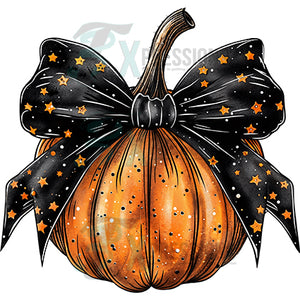 Pumpkin Black bow