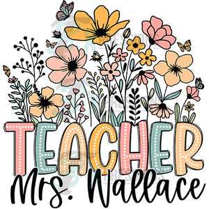 Personalized FLoral Teacher