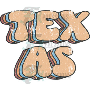 Texas Groovy Stacked Distressed Boho Tones