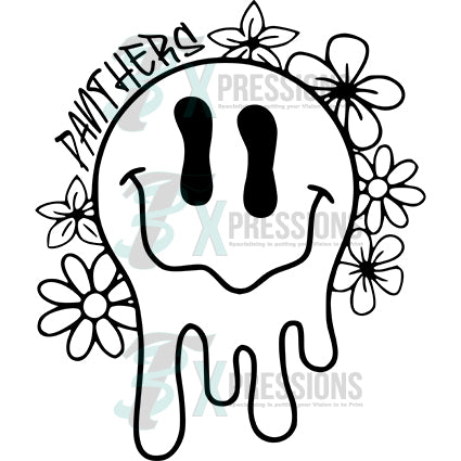 Personalized Retro Drip smiley(specify color)