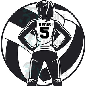 Personalized Girls Volleyball player