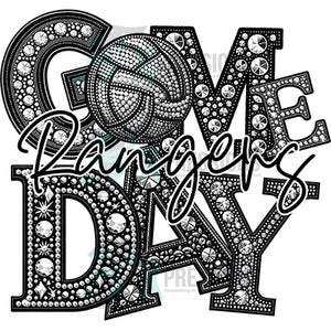 Personalized Bling Volleyball Game Day