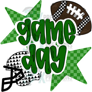 Game Day Stars Green