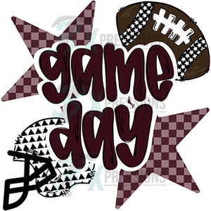 Game Day Stars Maroon