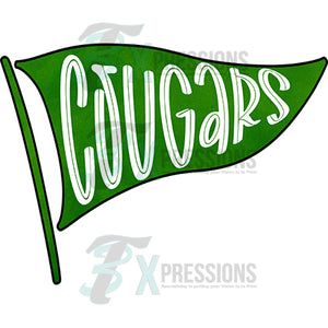 Personalized Green Pennant Flag