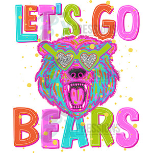 Neon Lets Go Bears