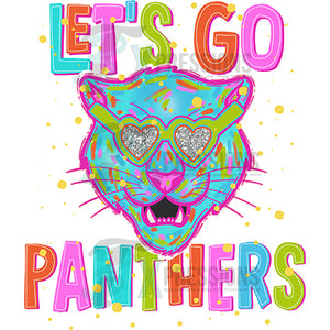 Neon Lets Go Panthers