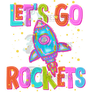 Neon Lets Go Rockets