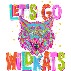 Neon Lets Go Wildkats