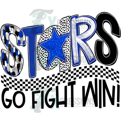 Personalized Poppy Wavy Go Fight win- choose from listed color