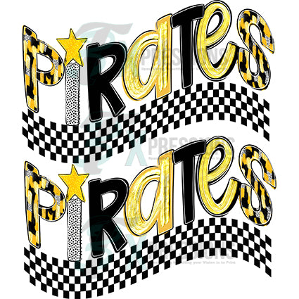 Personalized Wavy stacked Poppy choose listed color