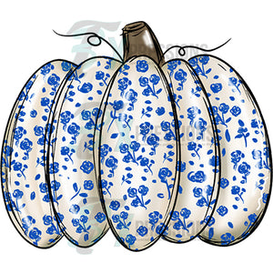 DOtted blue pumpkin