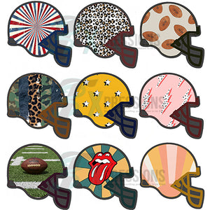 Helmets 3 rows