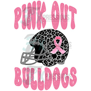 Personalized Pink Out Leopard Helmet