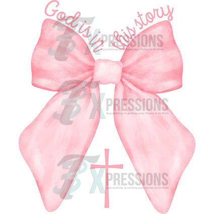 God is in this story pink writing