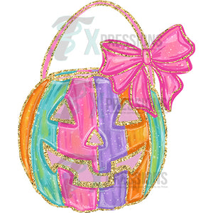 Pastel pumpkin with Bow