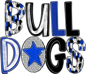 Poppy Bulldogs Blue and Black