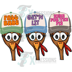 Turkey thanksgiving heads