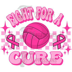 Fight for a cure volleyball