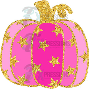 Starry pink pumpkin