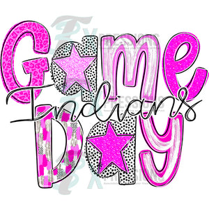 Personalized Pink Game Day