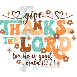 Give Thanks to the Lord