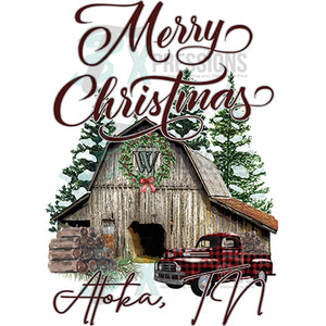 Personalized Christmas Barn