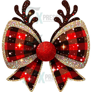 Christmas Reindeer bow