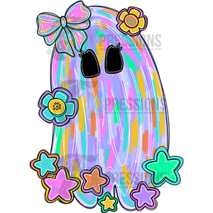 Ghost with stars adn flowers