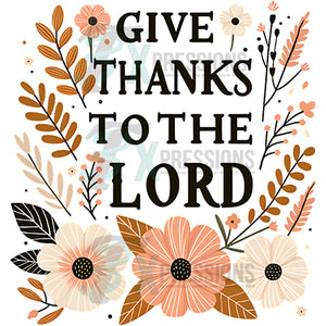 Give Thanks to the Lord Floral