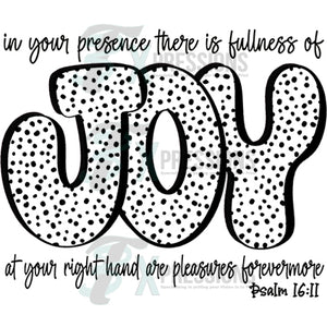 In your presence is fullness of Joy