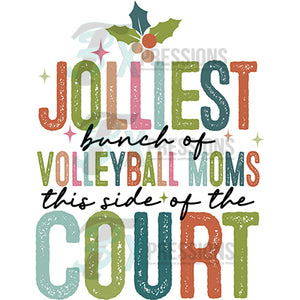 Jolliest bunch of volleyball moms