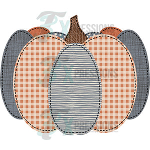 Blue Faux Pumpkin