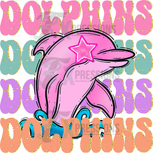 Dolphins pastel preppy