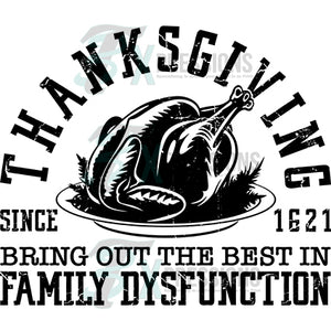 Thanks giving family dysfunction