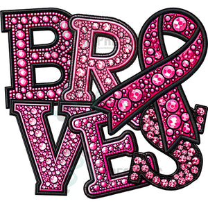 Braves pink ribbon