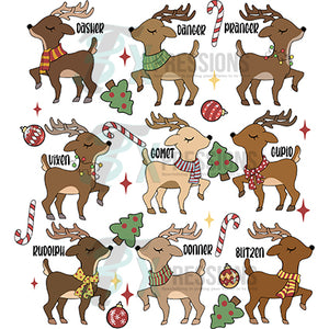 CHristmas reindeer collage